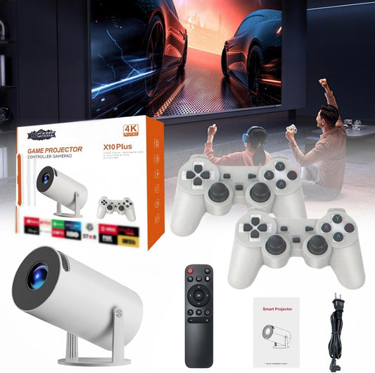 Aimery Arcade Vision Projector, Retro Projector with 20,000+ Retro Games, 130" HD Screen Projection, Projector for Family Entertainment and Outdoor Fun