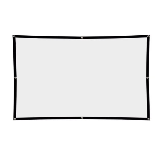 Portable 100inch simple file screen Projector Screen for Home & Outdoor Use 16:9 Format 3D Style